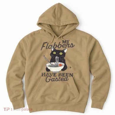 My Flabbers Have Been Gasted Distressed Retro Funny Cat Hoodie