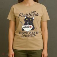 My Flabbers Have Been Gasted Distressed Retro Funny Cat T-Shirt thumb 4