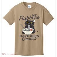 My Flabbers Have Been Gasted Distressed Retro Funny Cat Kids T-Shirt thumb 0