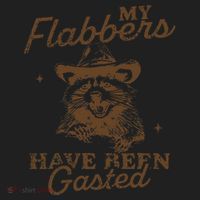 My Flabbers Have Been Gasted Distressed Retro Raccoon Beanie thumb 2
