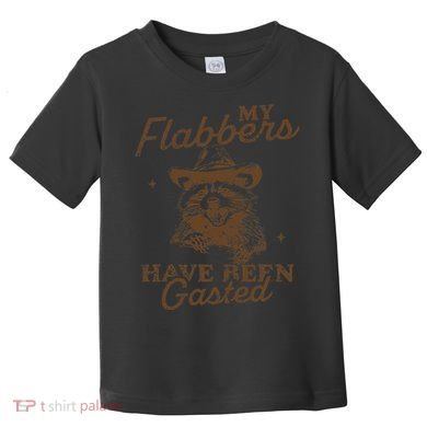 My Flabbers Have Been Gasted Distressed Retro Raccoon Toddler T-Shirt