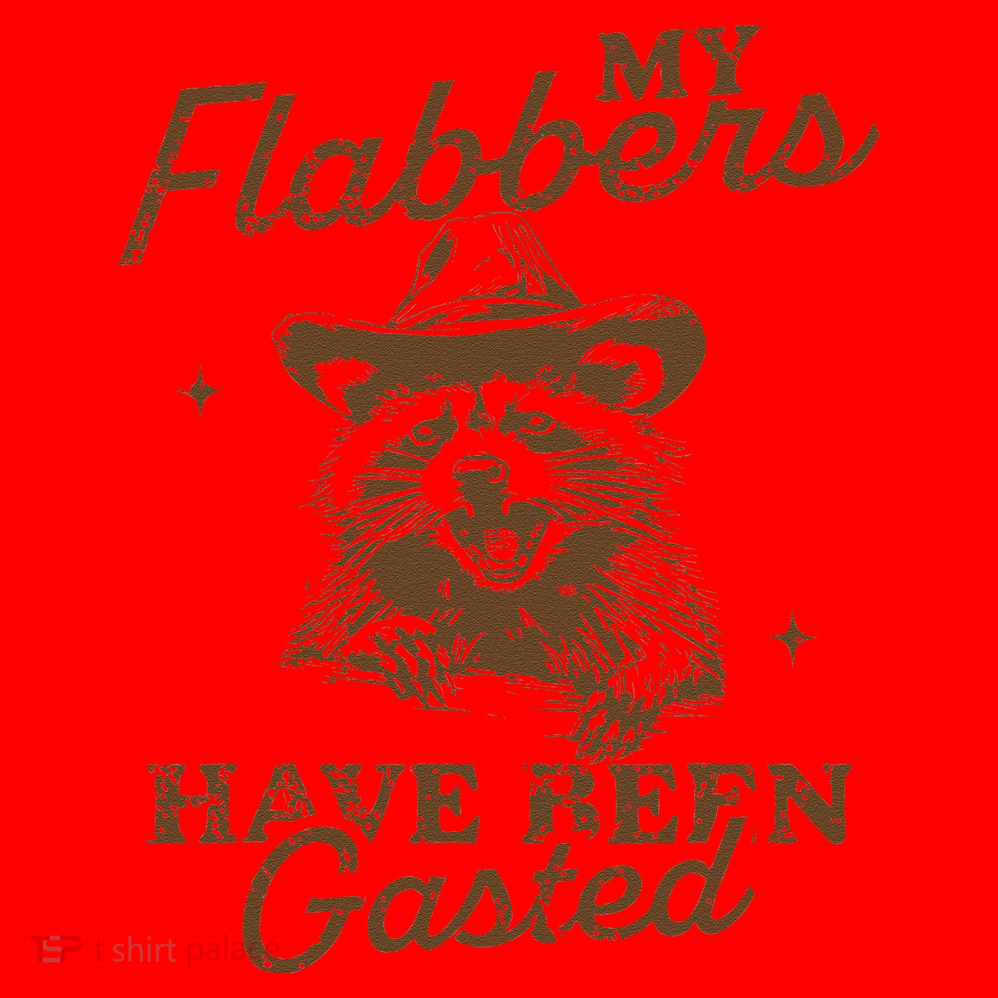 My Flabbers Have Been Gasted Distressed Retro Raccoon Santa Hat