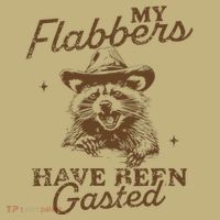 My Flabbers Have Been Gasted Distressed Retro Raccoon Hoodie thumb 2