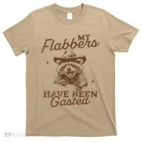 My Flabbers Have Been Gasted Distressed Retro Raccoon T-Shirt thumb 0