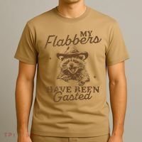My Flabbers Have Been Gasted Distressed Retro Raccoon T-Shirt thumb 3