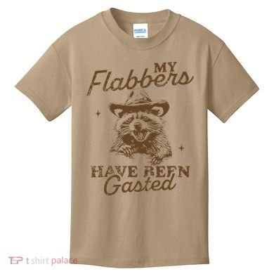 My Flabbers Have Been Gasted Distressed Retro Raccoon Kids T-Shirt
