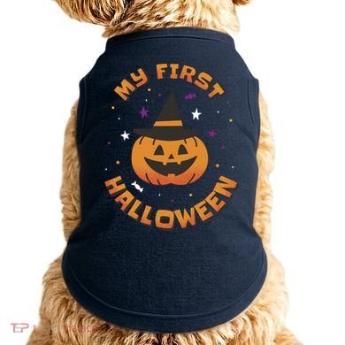 My First Halloween Pumpkin Doggie Tank