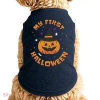 My First Halloween Pumpkin Doggie Tank thumb 0