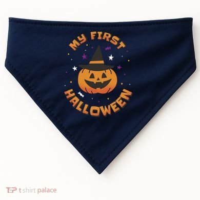 My First Halloween Pumpkin USA-Made Doggie Bandana