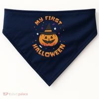 My First Halloween Pumpkin USA-Made Doggie Bandana thumb 0