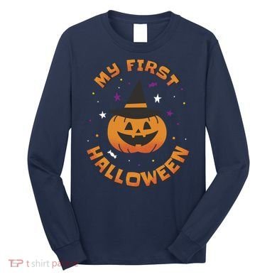 My First Halloween Pumpkin Long Sleeve Shirt