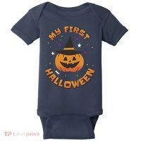 My First Halloween Pumpkin Baby Bodysuit thumb 0