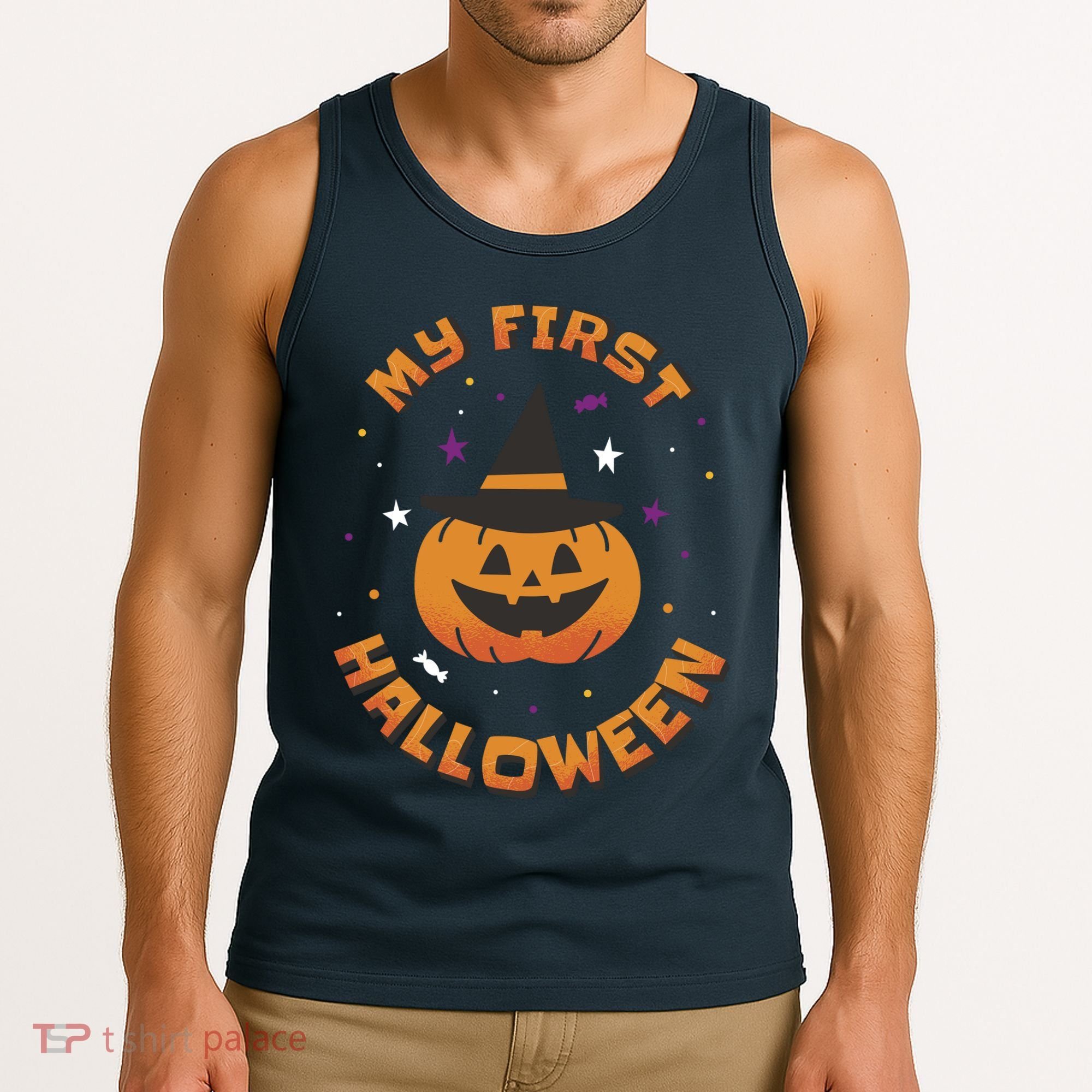 My First Halloween Pumpkin Tank Top