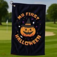 My First Halloween Pumpkin Golf Towel thumb 1