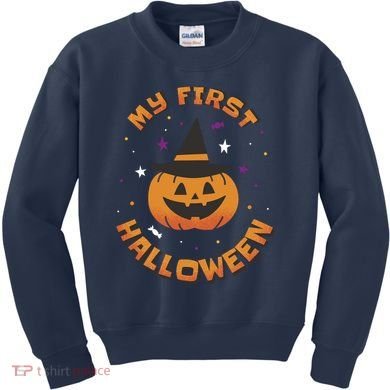 My First Halloween Pumpkin Kids Sweatshirt