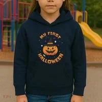 My First Halloween Pumpkin Kids Hoodie thumb 3