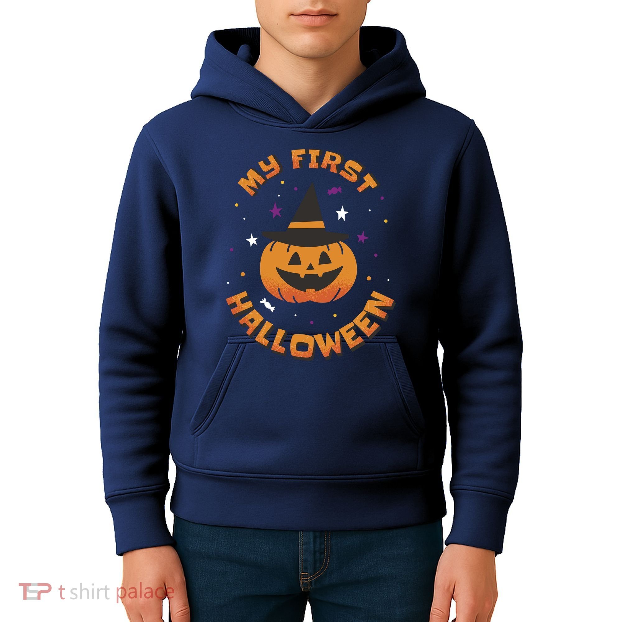 My First Halloween Pumpkin Kids Hoodie