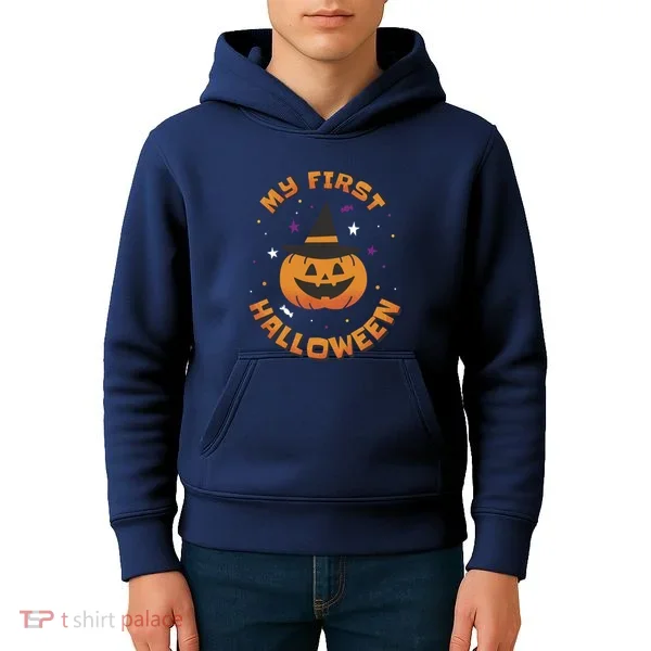 My First Halloween Pumpkin Kids Hoodie