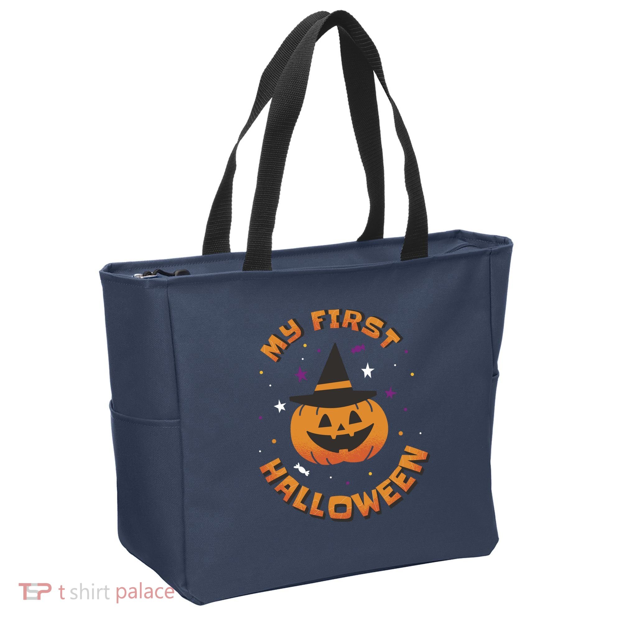 My First Halloween Pumpkin Tote Bag
