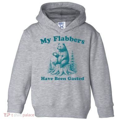 My Flabbers Have Been Gasted Funny Vintage Meme Bear Toddler Hoodie