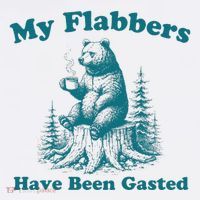 My Flabbers Have Been Gasted Funny Vintage Meme Bear T-Shirt thumb 7