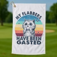 My Flabbers Have Been Gasted Golf Towel thumb 1