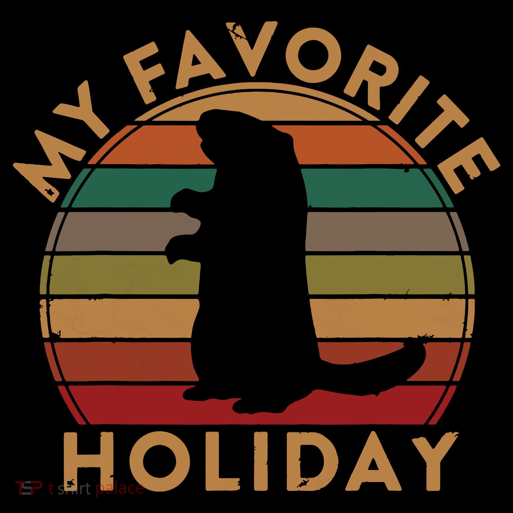 My Favorite Holiday Ground Hog Sunset Gift Groundhog Day Coffee Mug