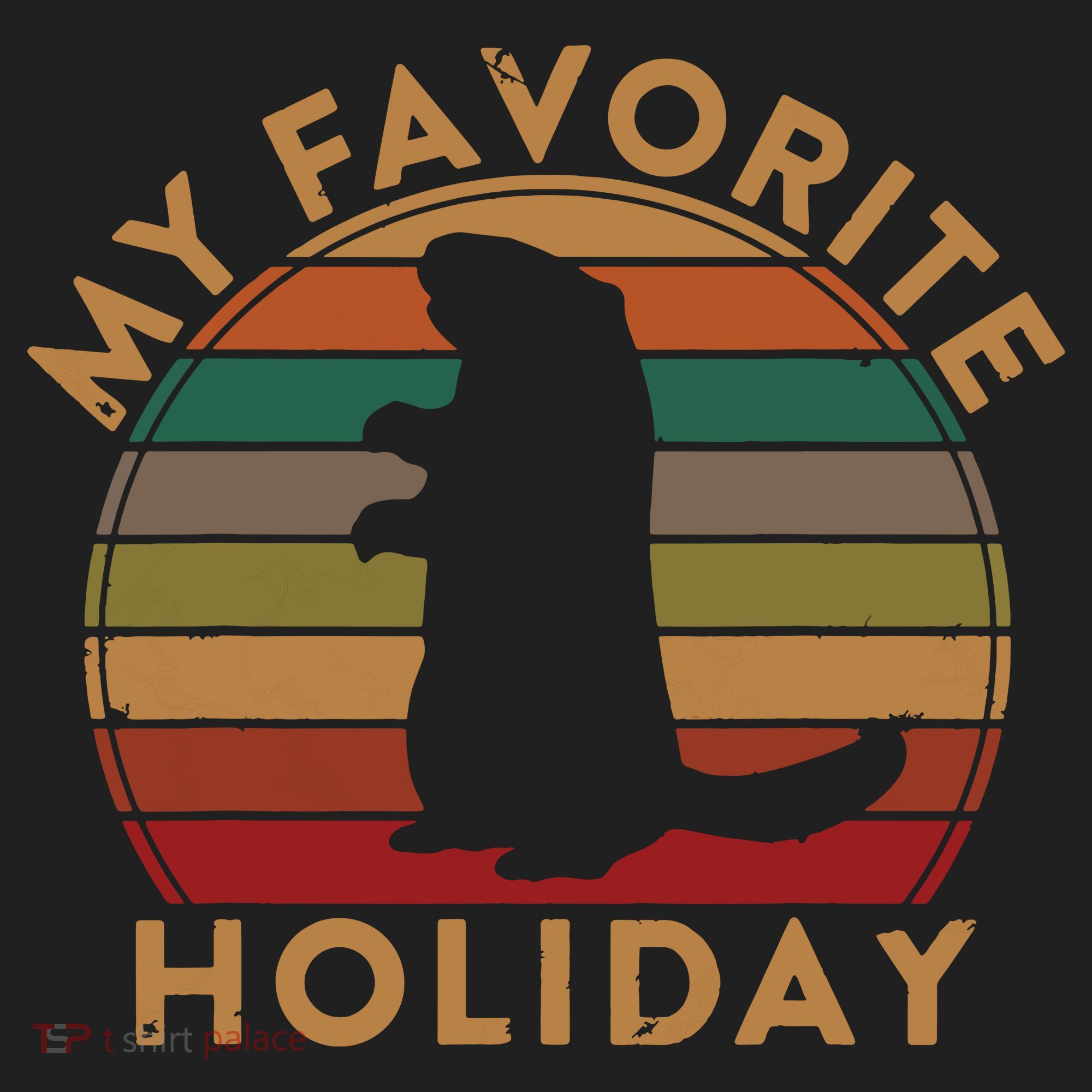 My Favorite Holiday Ground Hog Sunset Gift Groundhog Day Beanie