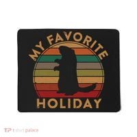 My Favorite Holiday Ground Hog Sunset Gift Groundhog Day Mousepad thumb 0