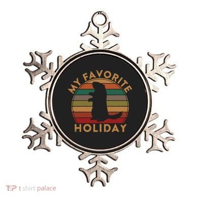 My Favorite Holiday Ground Hog Sunset Gift Groundhog Day Ornament