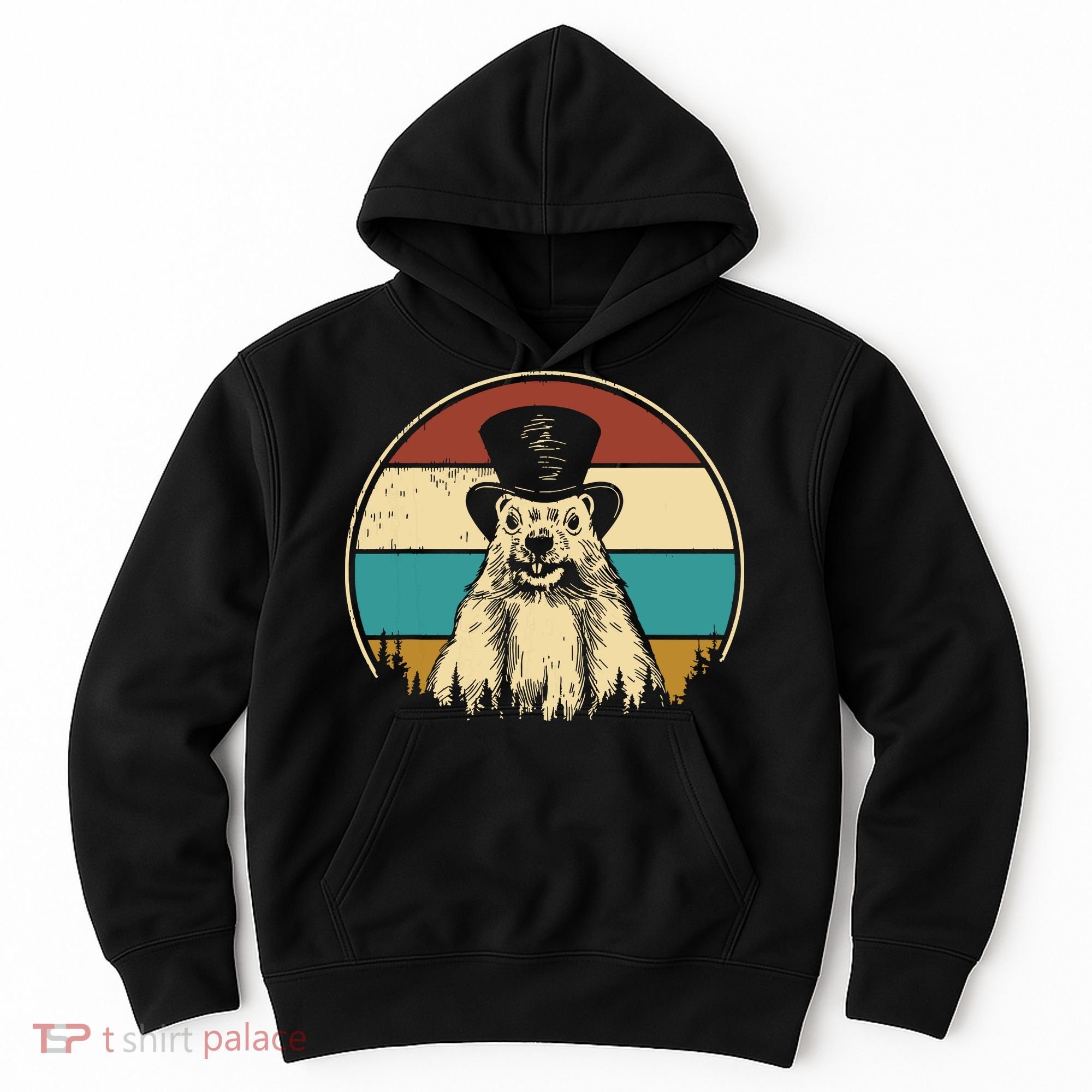 My Favorite Holiday Retro Groundhog Day Woodchuck Lover Hoodie