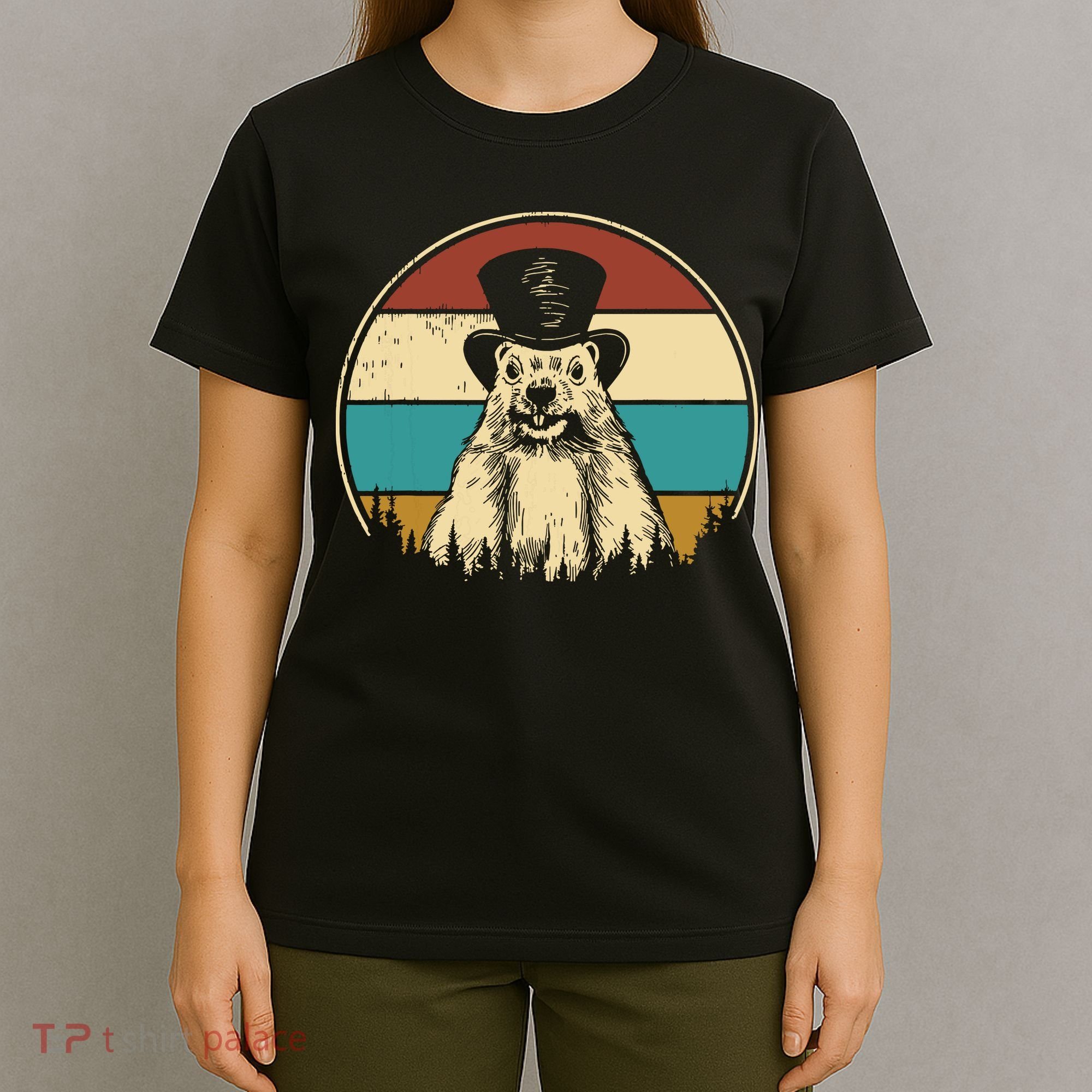 My Favorite Holiday Retro Groundhog Day Woodchuck Lover T-Shirt