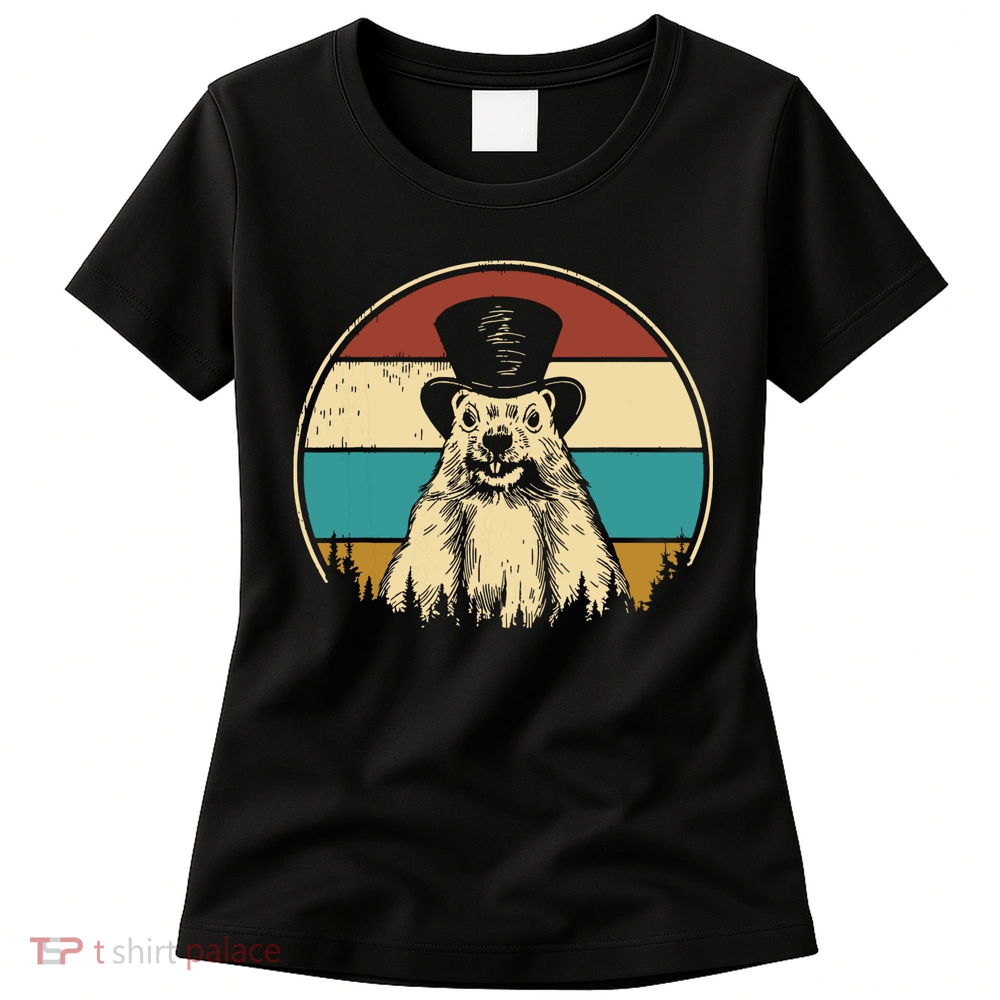 My Favorite Holiday Retro Groundhog Day Woodchuck Lover Women's T-Shirt