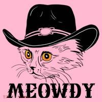 Meowdy Funny Howdy Cat Dad Joke Gift Coaster thumb 2