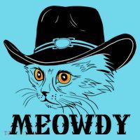 Meowdy Funny Howdy Cat Dad Joke Gift Long Sleeve Shirt thumb 2