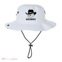 Meowdy Funny Howdy Cat Dad Joke Gift Bucket Hat thumb 0