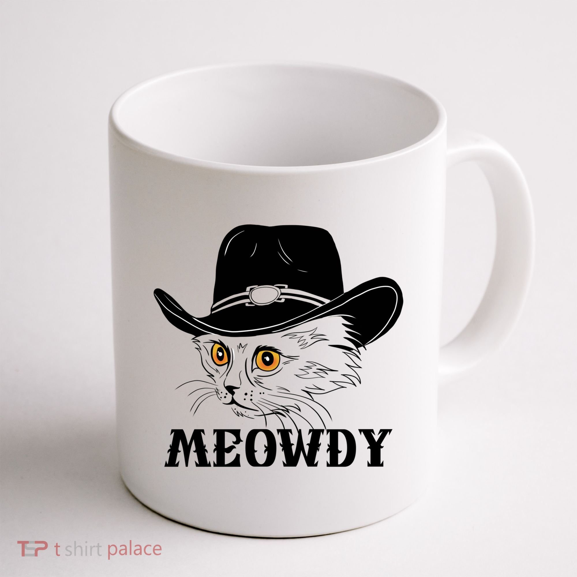 Meowdy Funny Howdy Cat Dad Joke Gift Coffee Mug