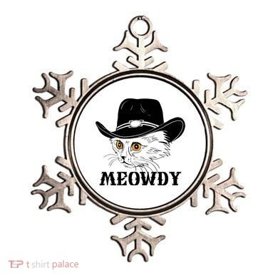 Meowdy Funny Howdy Cat Dad Joke Gift Ornament