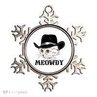 Meowdy Funny Howdy Cat Dad Joke Gift Ornament thumb 0