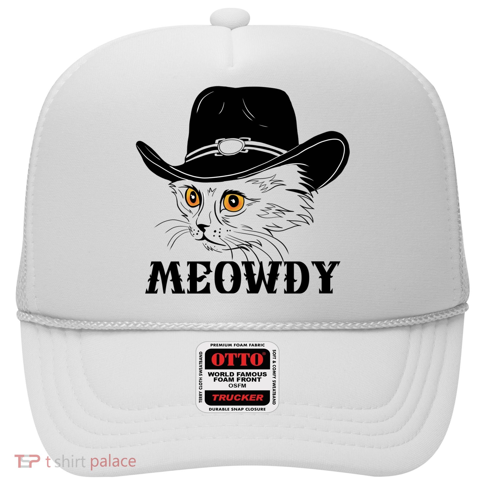 Meowdy Funny Howdy Cat Dad Joke Gift Hat