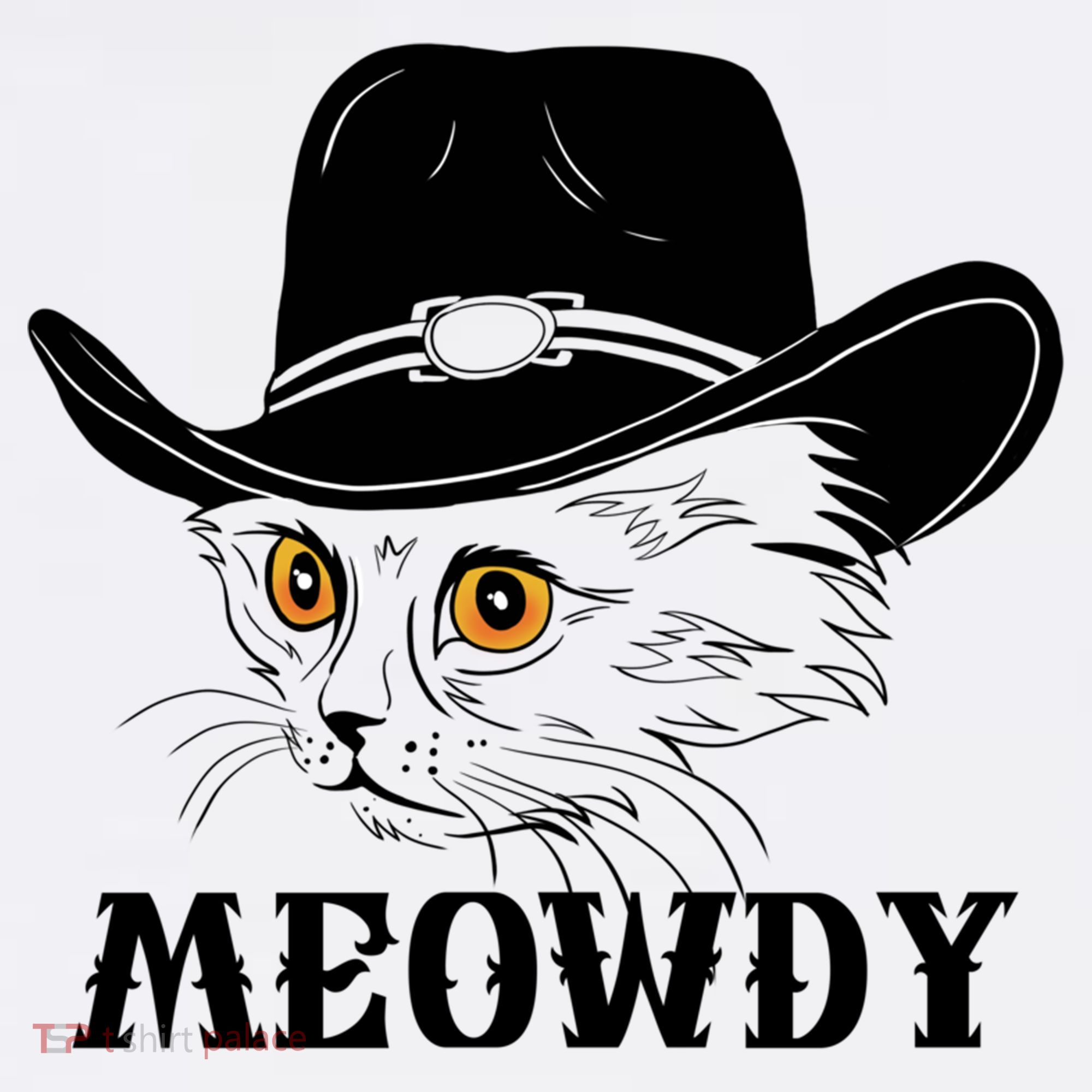 Meowdy Funny Howdy Cat Dad Joke Gift Hat