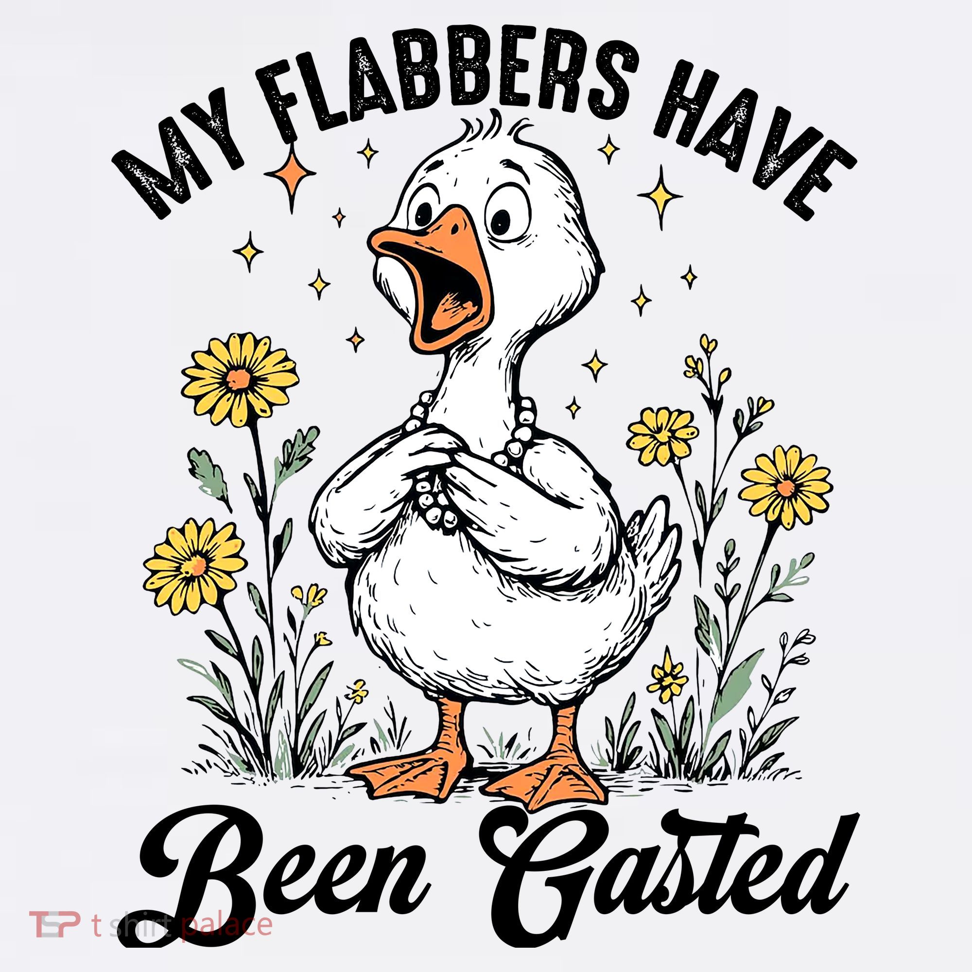 My Flabbers Have Been Gasted – Funny Sarcastic Goose Humor  Apron