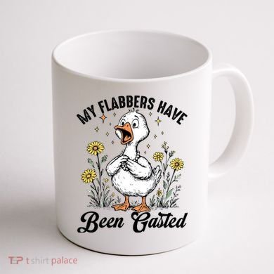 My Flabbers Have Been Gasted – Funny Sarcastic Goose Humor  Coffee Mug back