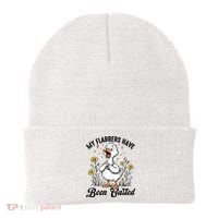 My Flabbers Have Been Gasted – Funny Sarcastic Goose Humor  Beanie thumb 0