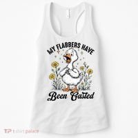 My Flabbers Have Been Gasted – Funny Sarcastic Goose Humor  Women's Tank Top thumb 0