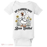My Flabbers Have Been Gasted – Funny Sarcastic Goose Humor  Baby Bodysuit thumb 0