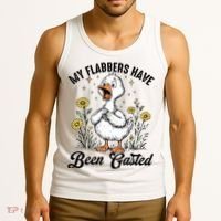 My Flabbers Have Been Gasted – Funny Sarcastic Goose Humor  Tank Top thumb 3