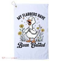 My Flabbers Have Been Gasted – Funny Sarcastic Goose Humor  Golf Towel thumb 0
