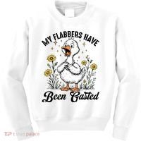My Flabbers Have Been Gasted – Funny Sarcastic Goose Humor  Kids Sweatshirt thumb 0