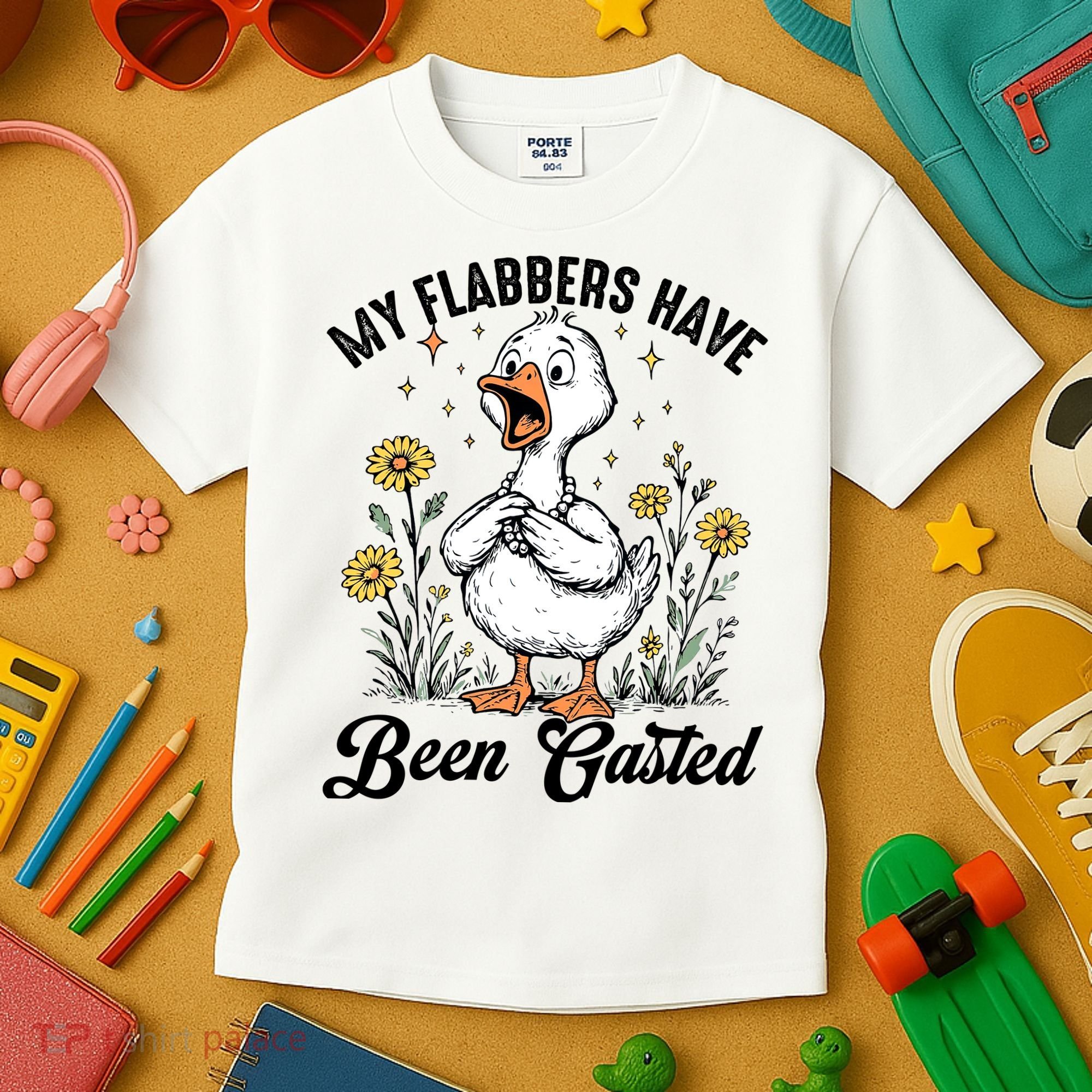 My Flabbers Have Been Gasted – Funny Sarcastic Goose Humor  Kids T-Shirt